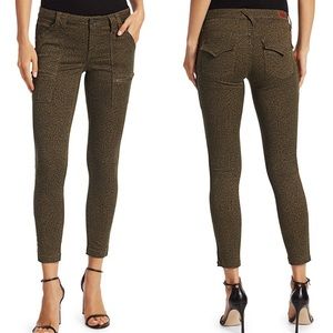 Joie Leopard Print Mid-Rise Skinny Cargo Skinny Jeans Size 27